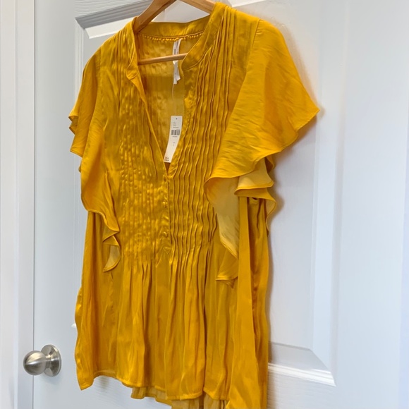 NWT Anthropologie Ruffled Pintucked Blouse - Picture 11 of 16